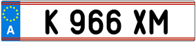 Trailer License Plate